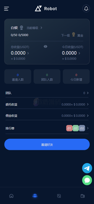 图片[3]-区块链量化机器人资金盘 ui非常好看十几个国家语言-楼兰源码_免费源码分享网